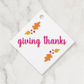 Étiquettes Cadeau Fête de l'Action d'Amabilité | Rose et or (Devant)