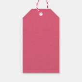 Étiquettes-cadeau Fête de lapin rose (Dos)