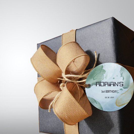 Étiquettes Cadeau Fête de l'Espace Earth Globe