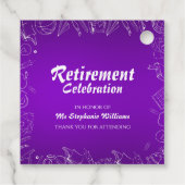 Étiquettes Cadeau Fête de l'instituteur à la retraite (Dos)