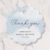 Étiquettes Cadeau Fête de mariage aquarelle Cloud 9 (Devant)