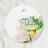 Étiquettes Cadeau Fête de mariage aquarelle Fiesta (Dos)