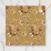 Étiquettes Cadeau Fête de mariage bohème florale d'automne (Dos)