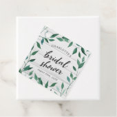 Étiquettes Cadeau Fête de mariage champêtre avec végétation luxurian (En situation)