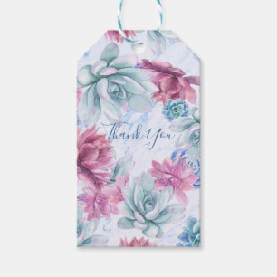 Étiquettes-cadeau Fête de mariage chic moderne en marbre avec des pl