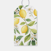 Étiquettes-cadeau Fête de mariage de fleur de citronnier (Dos)
