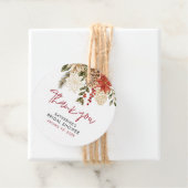 Étiquettes Cadeau Fête de mariage de Noël en hiver (En situation)