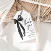 Étiquettes-cadeau Fête de mariage en l'honneur de Black Bow avant so