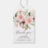 Étiquettes-cadeau Fête de mariage Fleurs Roses Roses (Devant)