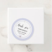 Étiquettes Cadeau Fête de Mariage Lilas Pâle (En situation)
