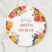 Étiquettes Cadeau Fête de mariage Main Squeeze Citron  (Devant)