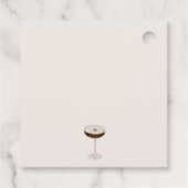 Étiquettes Cadeau Fête de mariage moderne Love Is Brewing (Dos)