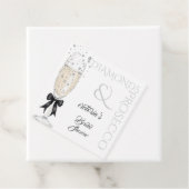 Étiquettes Cadeau Fête de mariage sur le thème Prosecco (En situation)