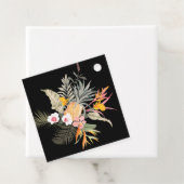 Étiquettes Cadeau Fête de mariage tropicale à l'ananas (En situation)