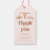 Étiquettes-cadeau Fête de mariage western rustique (Devant)