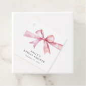 Étiquettes Cadeau Fête de Mariée Arc en Ciel Rose (En situation)