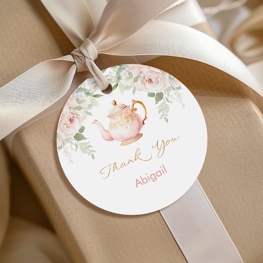 Étiquettes Cadeau Fête de Mariée Tea Party