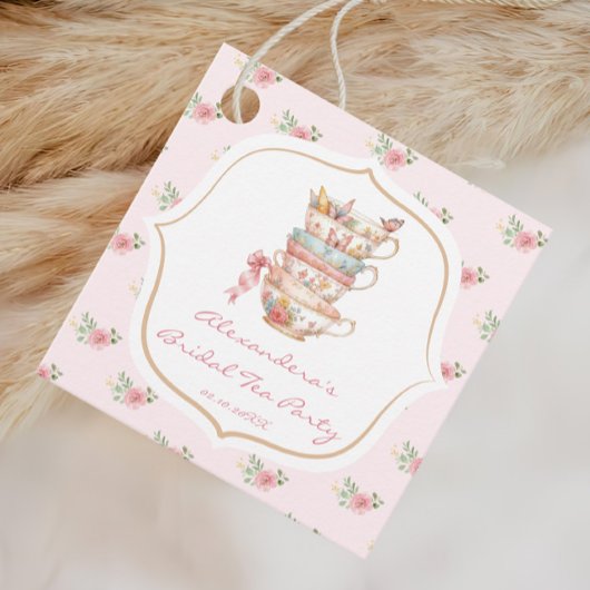 Étiquettes Cadeau Fête de Mariée Tea Party