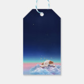Étiquettes-cadeau Fête de Naissance de Bébé un Chiot Dans Les Nuages (Dos)