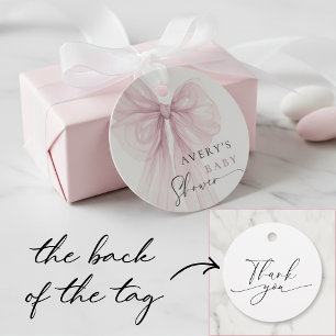 Étiquettes Cadeau Fête de Naissance Fille Arc-en-Ciel Rose Moderne