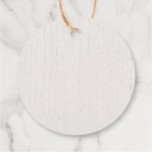 Étiquettes Cadeau Fête de naissance fille rose pâle floral rustique  (Dos)