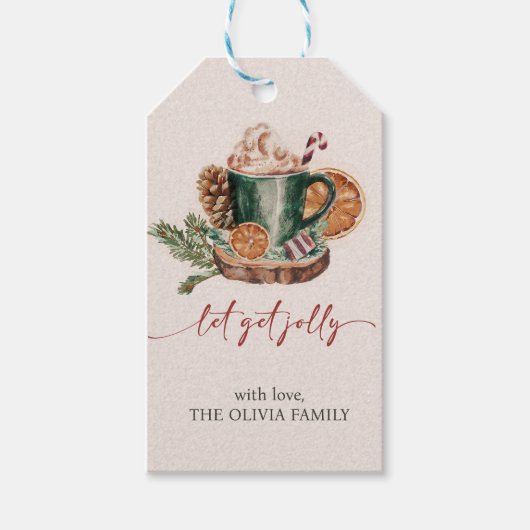 Étiquettes-cadeau Fête de Noël (Devant)