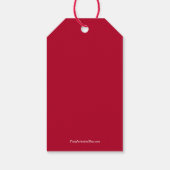 Étiquettes-cadeau Fête de Noël (Dos)