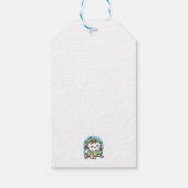 Étiquettes-cadeau Fête de Noël avec Purr-ty Time Cat (Dos)