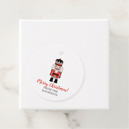 Étiquettes Cadeau Fête de Noël de Nutcracker (En situation)