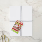 Étiquettes-cadeau Fête de Noël éclatante multicolore (Avec de la ficelle)