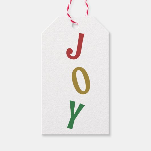 Étiquettes-cadeau Fête de Noël simple (Devant)