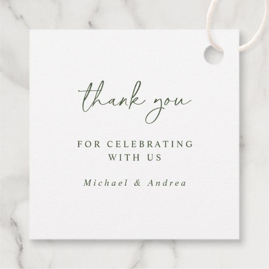 Étiquettes Cadeau Fête de Noël simple À feuillage persistant Pine Tr (Dos)