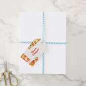 Étiquettes-cadeau Fête de pizza Watercolor (With Twine)