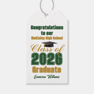 Étiquettes-cadeau Fête de remise des diplômes de la promotion 2026 e
