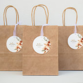 Étiquettes Cadeau Fête des mariées Boho de la première communion de 