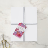 Étiquettes-cadeau Fête des mariées d'aquarelle florale (Avec de la ficelle)