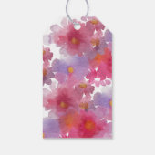 Étiquettes-cadeau Fête des mariées d'aquarelle florale (Dos)