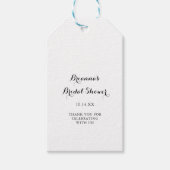 Étiquettes-cadeau Fête des mariées de calligraphie moderne (Devant)