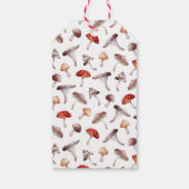 Étiquettes-cadeau Fête des mariées de champignons rustiques (Dos)