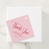 Étiquettes Cadeau Fête des mariées de  de script de calligraphie Mer (En situation)