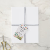 Étiquettes-cadeau Fête des mariées de Fiesta Cactus Boho (Avec de la ficelle)