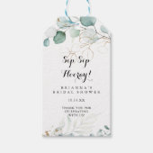 Étiquettes-cadeau Fête des mariées de l'heure de l'entrée de la sip (Devant)