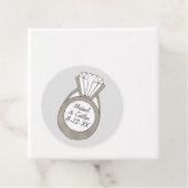 Étiquettes Cadeau Fête des mariées de Mariage de bague Fiançailles d (En situation)
