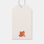 Étiquettes-cadeau Fête des mariées de Merci de pomme d'automne (Dos)