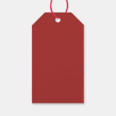 Étiquettes-cadeau Fête des mariées de Noël d'hiver (Dos)