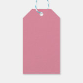 Étiquettes-cadeau Fête des mariées de perles roses délicates (Dos)