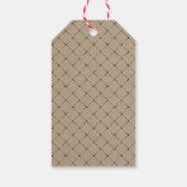 Étiquettes-cadeau Fête des mariées de script moderne Rustique Kraft (Dos)