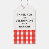 Étiquettes-cadeau Fête des mariées d'été (Dos)