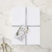 Étiquettes-cadeau Fête des mariées d'ouverture de Sip Gold géométriq (Avec de la ficelle)