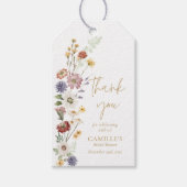 Étiquettes-cadeau Fête des mariées fleur sauvage Boho (Devant)
